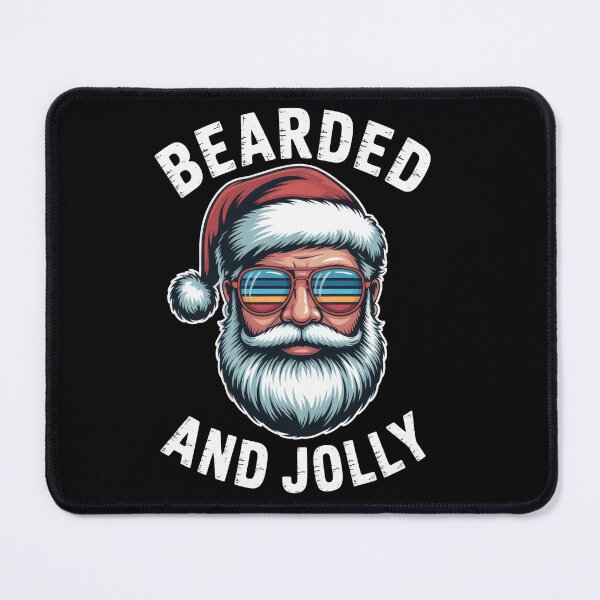 Item preview, Retro Bearded Santa Funny Christmas Design designed and sold by ThreadAlchemys.