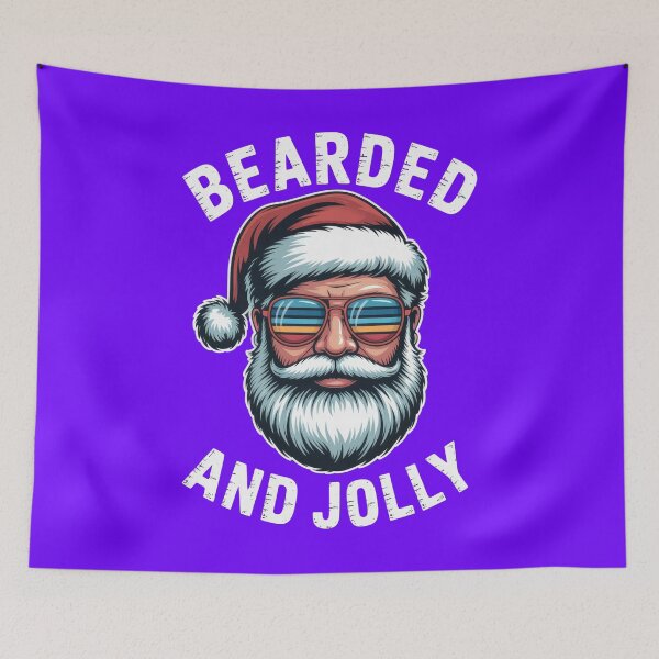 Item preview, Retro Bearded Santa Funny Christmas Design designed and sold by ThreadAlchemys.