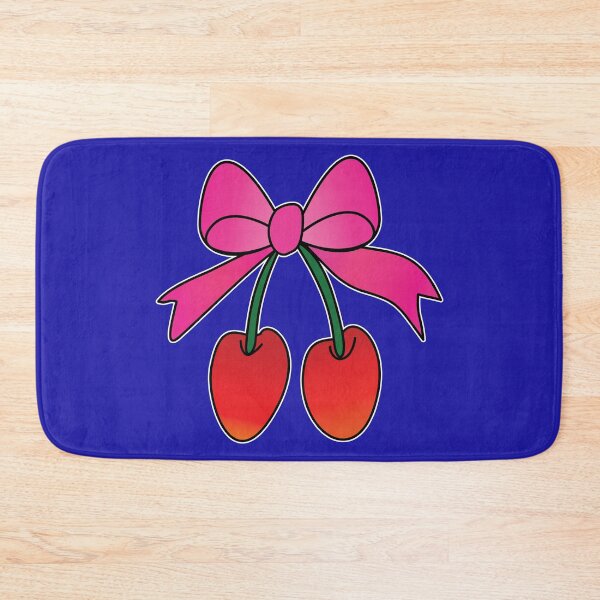 Item preview, Cute Cherry with Pink Ribbon Illustration designed and sold by RS4you.