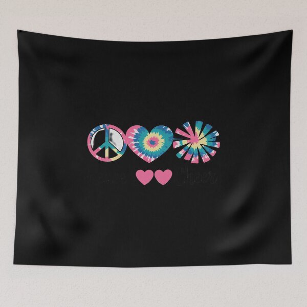 Item preview, Peace Love Cheer Tie Dye Cheerleading Cheerleader designed and sold by HardcoreTour.