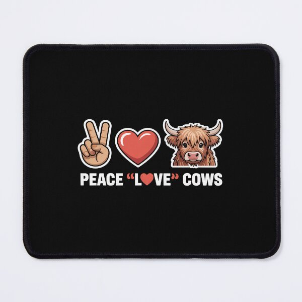 Item preview, Peace Love Cows Farm Animals Cow Lover Farmer Dairy Farming designed and sold by HardcoreTour.