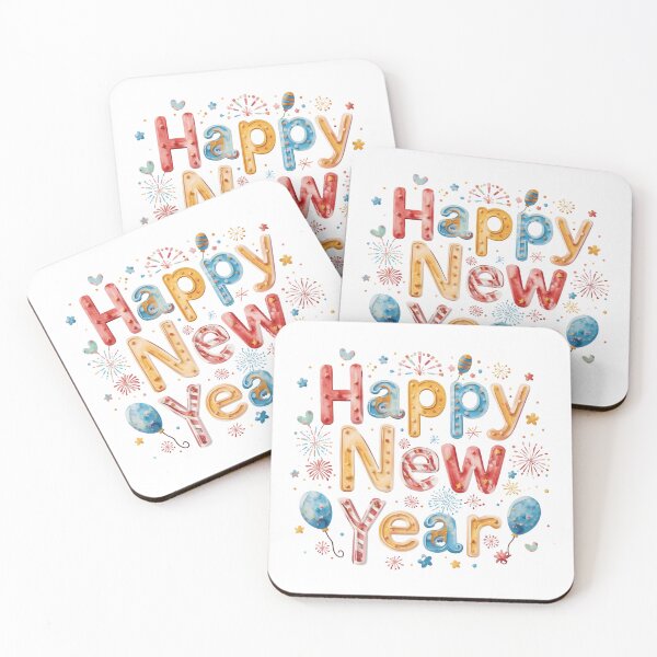Item preview, Happy New Year. Lettering text for Happy New Year designed and sold by PWDigitalArt.