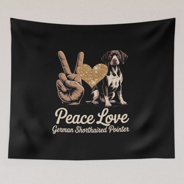 Item preview, Peace Love GSP German Shorthaired Pointer Dog Lover designed and sold by HardcoreTour.