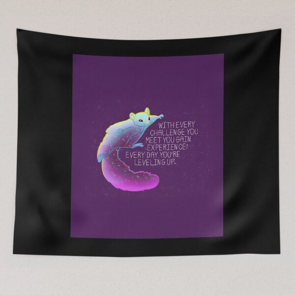 Item preview, Every Day You’re Leveling Up Flying Space Squirrel designed and sold by AmyHammac.