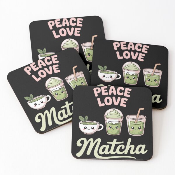 Artikelvorschau, Frieden, Liebe, Matcha, Humor, Matcha-Grüntee-Liebhaber entworfen und verkauft von HardcoreTour.