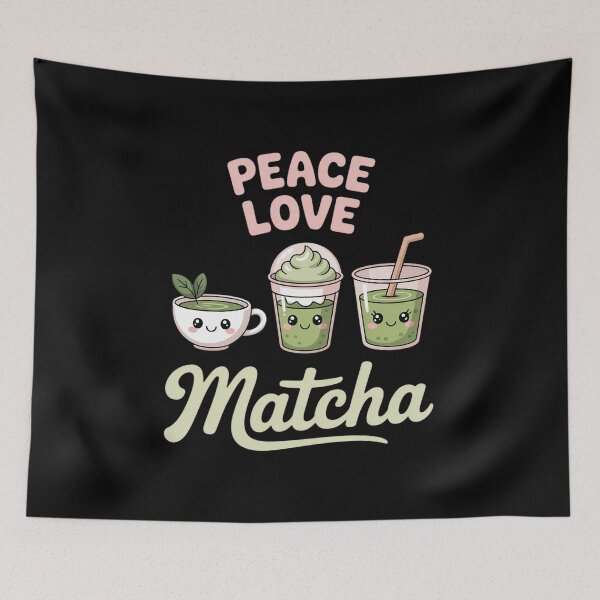 Item preview, Peace Love Matcha Funny Matcha Green Tea Lover designed and sold by HardcoreTour.