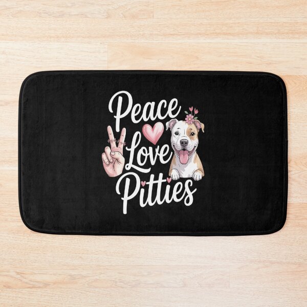 Item preview, Peace Love Pitties Puppy Dog Mom Lady Pitbull designed and sold by HardcoreTour.