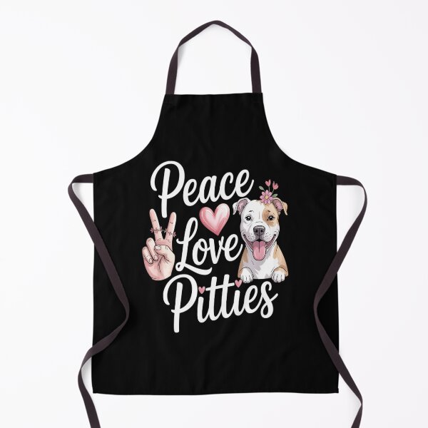 Item preview, Peace Love Pitties Puppy Dog Mom Lady Pitbull designed and sold by HardcoreTour.