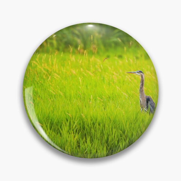 Item preview, Heron in Lush Green Field designed and sold by jklune.