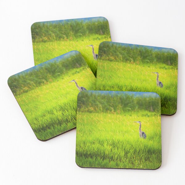 Item preview, Heron in Lush Green Field designed and sold by jklune.
