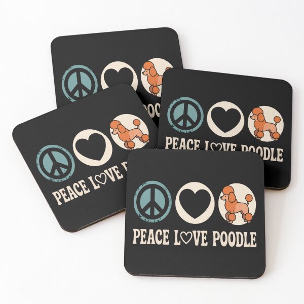 Item preview, Peace Love Poodle Dog Puppy Lover Owner Groomer designed and sold by HardcoreTour.