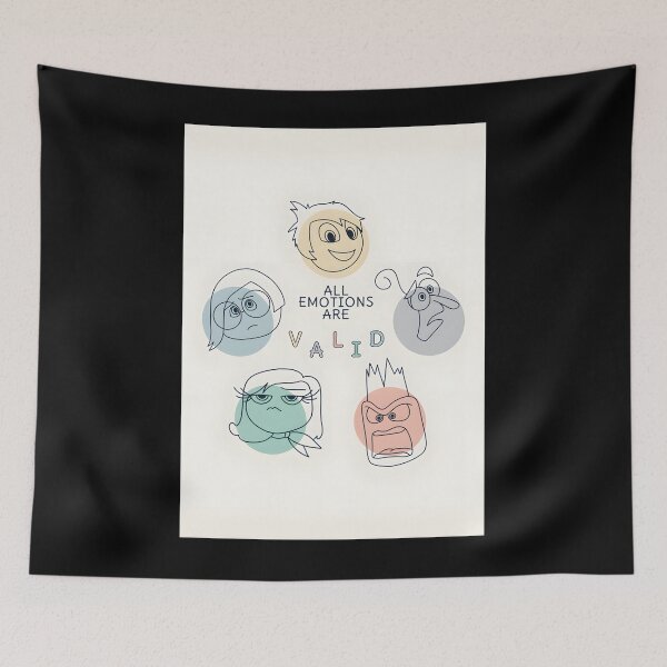 Item preview, Inside Out All Emotions Are Valid Art Print designed and sold by AmyHammac.