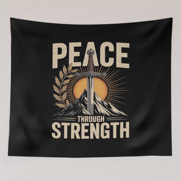 Item preview, Peace Through Strength Patriotic Conservative designed and sold by HardcoreTour.