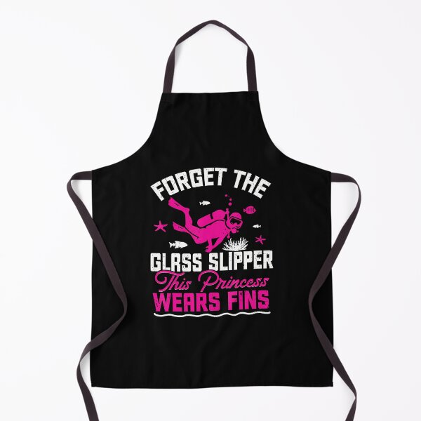 Item preview, Scuba Diving Diver Girl Forget Glass Slipper Princess Fins designed and sold by JacquelineEnri.