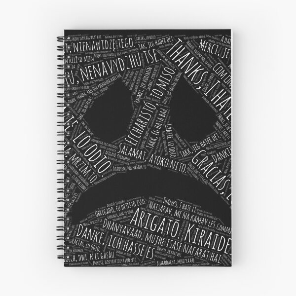 Item preview, Thanks, I hate it (Multilingual) White Text Sad Face Version designed and sold by TofuingHo.