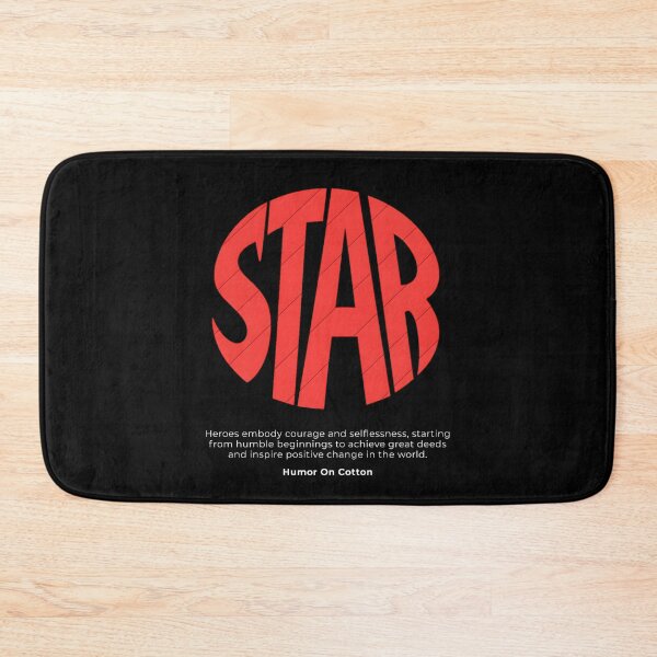 Item preview, STAR Bold Typography Minimalist Graphic Red Urban Aesthetic designed and sold by HUMORONCOTTON.