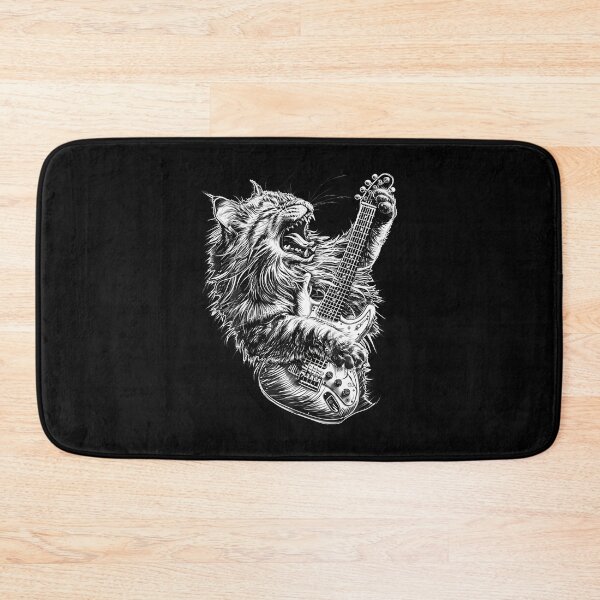 Item preview, Music Cat Jamming With A Passion For Guitar And Rock designed and sold by MarcellaTerri.