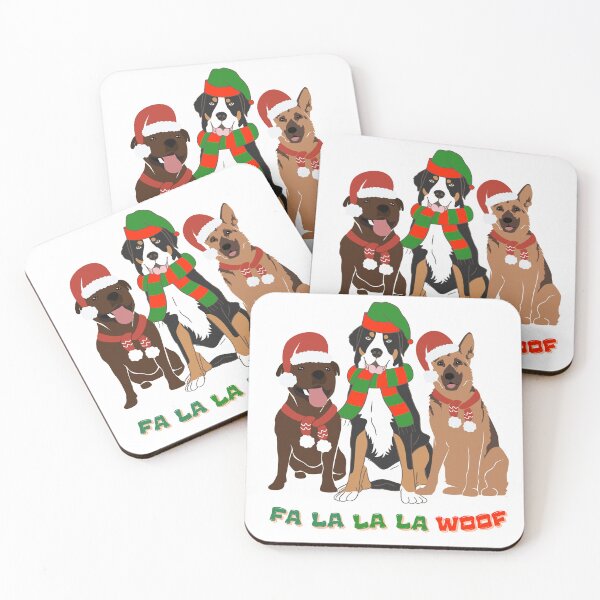 Item preview, Fa La La La Woof Dog Christmas Trio Funny Holiday designed and sold by m3creativesph.