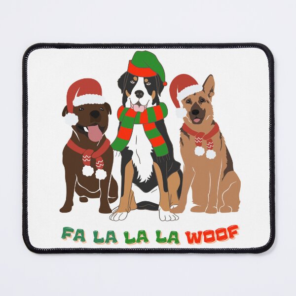 Item preview, Fa La La La Woof Dog Christmas Trio Funny Holiday designed and sold by m3creativesph.