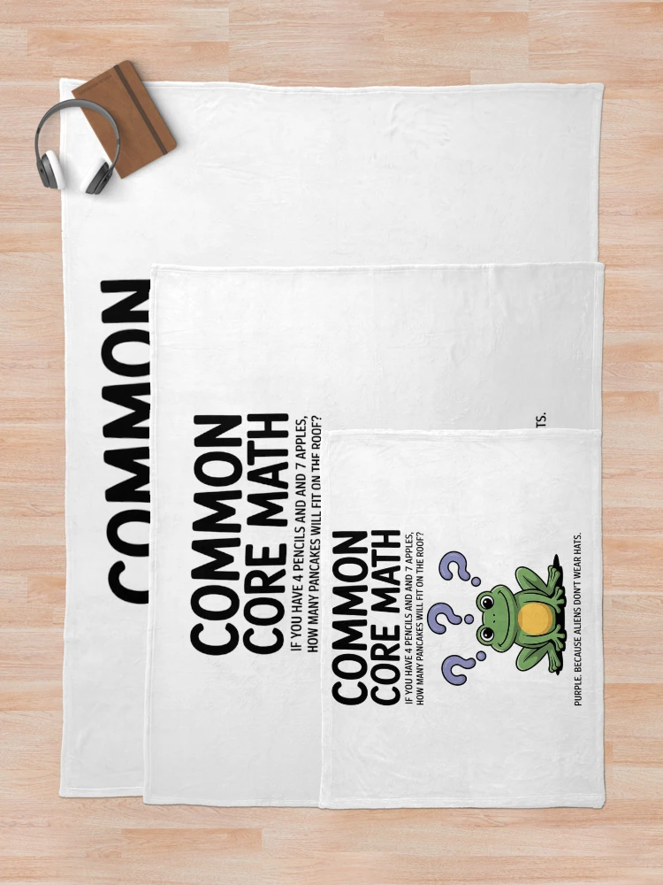 Thumbnail 5 of 6, Throw Blanket, Common Core Math Problem designed and sold by AmparoBoyle.