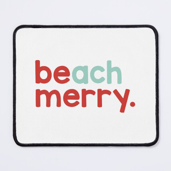 Item preview, Beach Merry Christmas Colorful Minimal Lettering designed and sold by nryum.