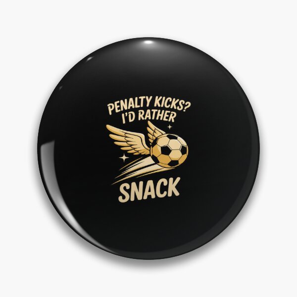 Item preview, Penalty Kicks I'd Rather Snack Football Cookie designed and sold by ToggleBet.