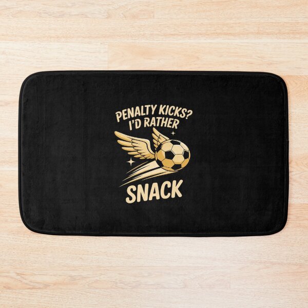 Item preview, Penalty Kicks I'd Rather Snack Football Cookie designed and sold by ToggleBet.