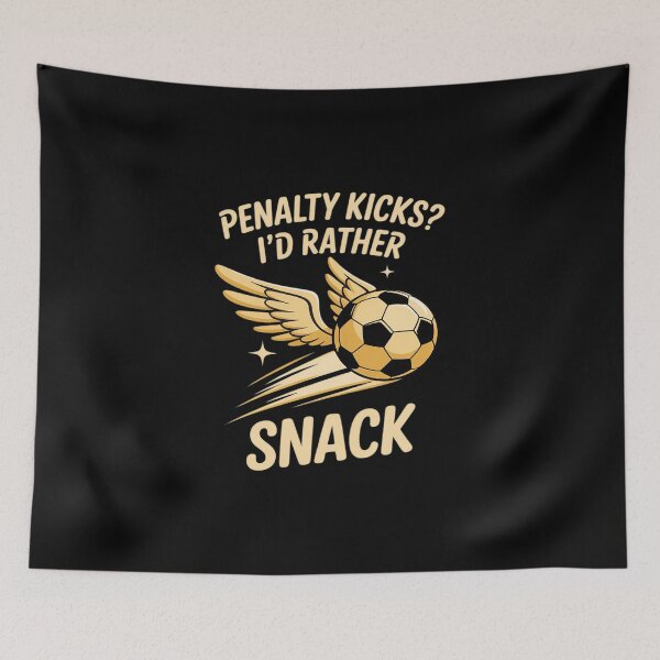 Item preview, Penalty Kicks I'd Rather Snack Football Cookie designed and sold by ToggleBet.