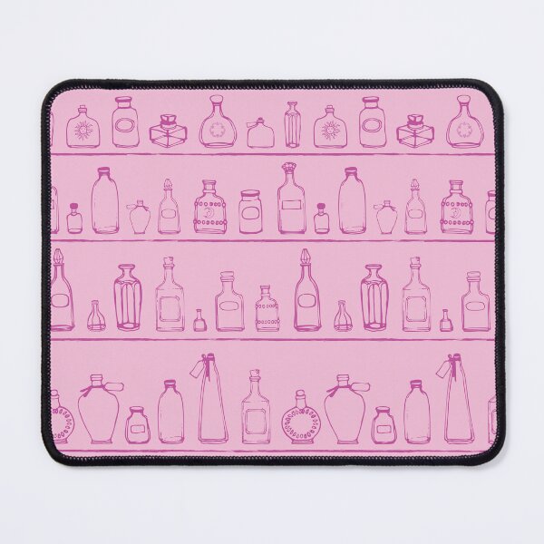 Item preview, A witches apothecary - sketched bottles on shelves designed and sold by Goddessart.