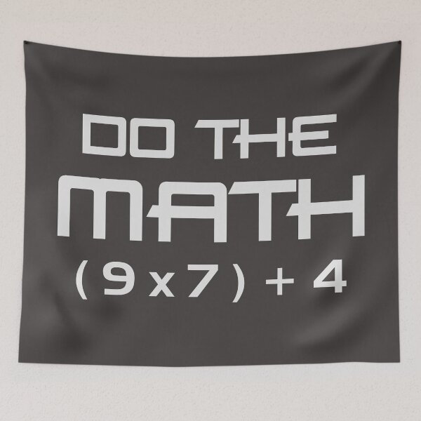 Item preview, Do The Math (9x7)+4 Equation | Funny Math Teacher & STEM Humor designed and sold by Taanva.