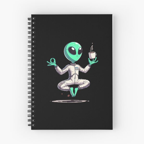 Item preview, Alien Yoga Ever Space Cartoon Funny Meditate Sit Coffee Gym designed and sold by CarmelaConstan.