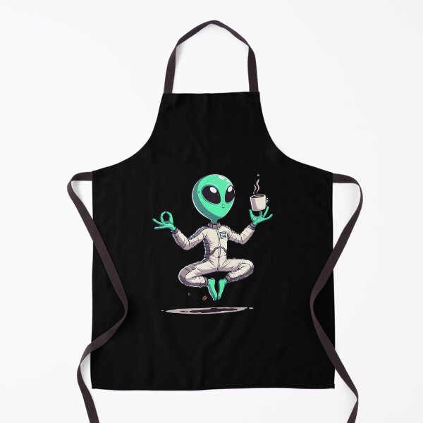 Item preview, Alien Yoga Ever Space Cartoon Funny Meditate Sit Coffee Gym designed and sold by CarmelaConstan.