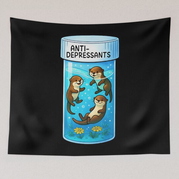 Item preview, Anti-Depressants Otter designed and sold by AmyHammac.