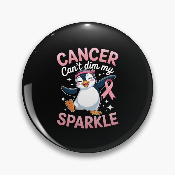 Item preview, Penguin Dabbing Cancer Can’t Dim Me Breast Cancer Awareness designed and sold by ToggleBet.