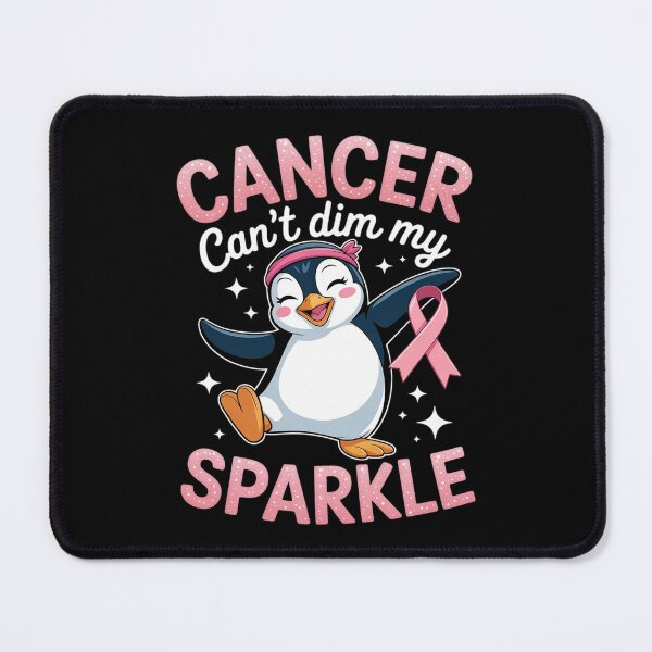 Item preview, Penguin Dabbing Cancer Can’t Dim Me Breast Cancer Awareness designed and sold by ToggleBet.