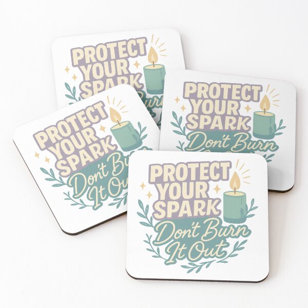Item preview, Protect Your Spark Don’t Burn It Out | Gentle Mental Health & Burnout Awareness Design designed and sold by inkoutninja.