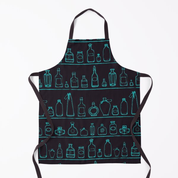 Item preview, A witches apothecary - sketched bottles on shelves designed and sold by Goddessart.