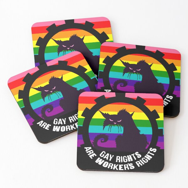 Item preview, GAY RIGHTS ARE WORKER'S RIGHTS designed and sold by birdgoatman.