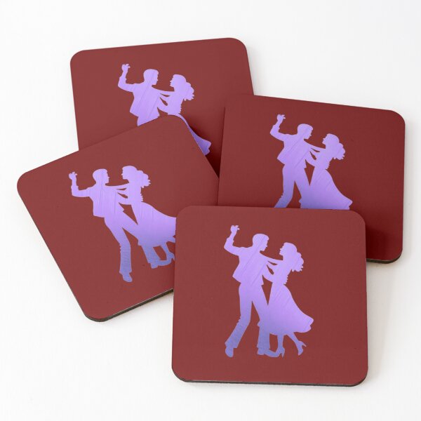 Item preview, A couple performing a ballroom dance_4_Purple paint designed and sold by Aariq.