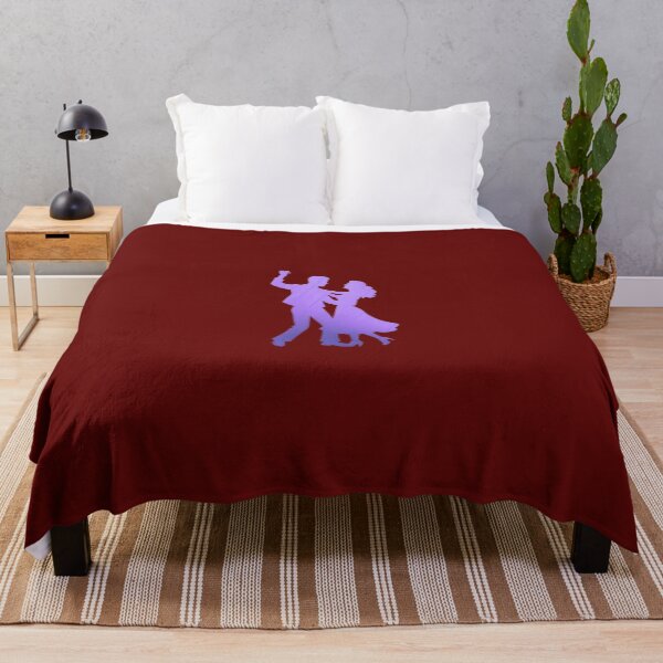 Item preview, A couple performing a ballroom dance_4_Purple paint designed and sold by Aariq.