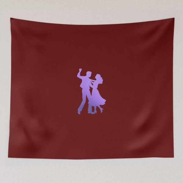 Item preview, A couple performing a ballroom dance_4_Purple paint designed and sold by Aariq.