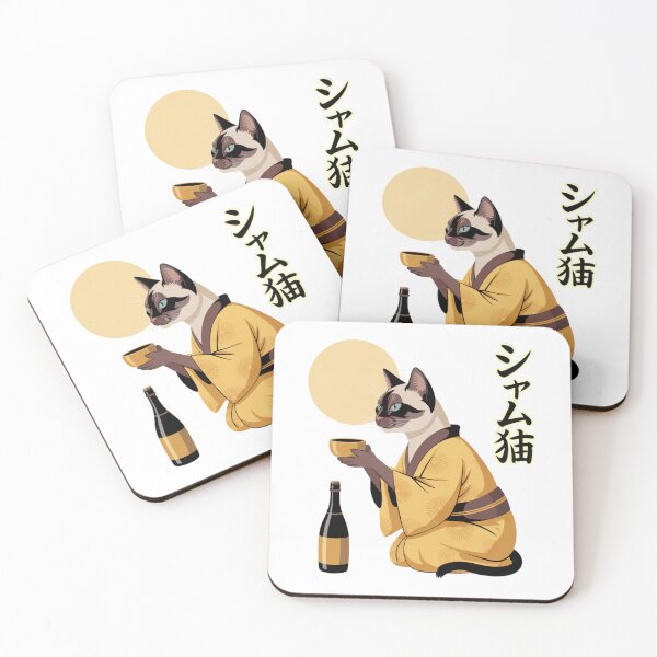 Item preview, Siamese Cat Wearing Kimono Elegant Japanese Cultural designed and sold by chattsuede.