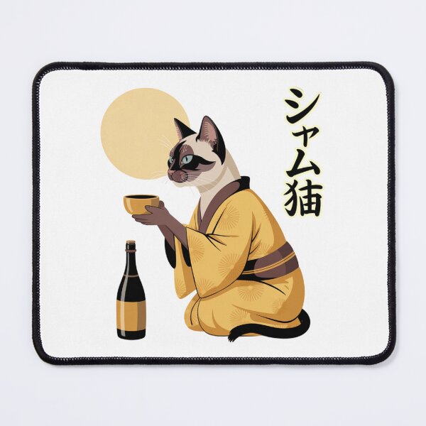 Item preview, Siamese Cat Wearing Kimono Elegant Japanese Cultural designed and sold by chattsuede.