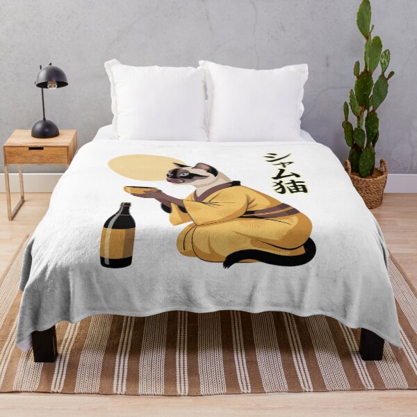 Item preview, Siamese Cat Wearing Kimono Elegant Japanese Cultural designed and sold by chattsuede.