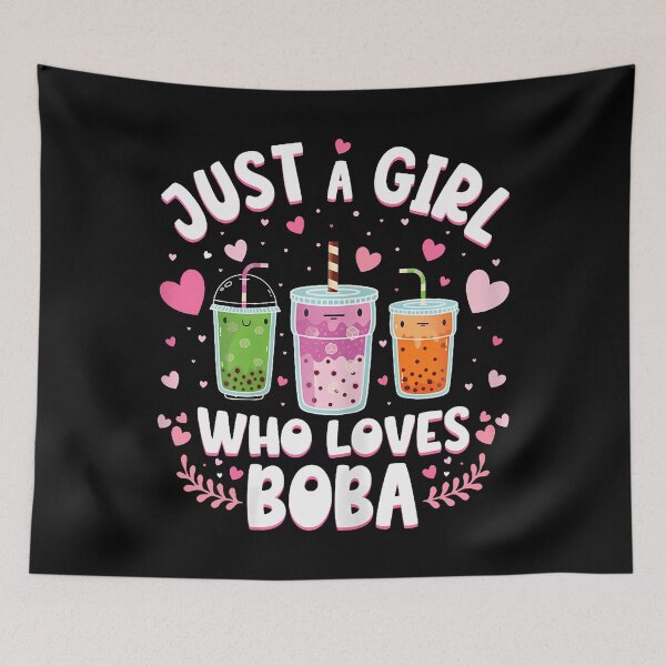 Item preview, Boba Lover Just A Girl Who Loves Boba Bubble Tea Milk Tea designed and sold by CarmelaConstan.