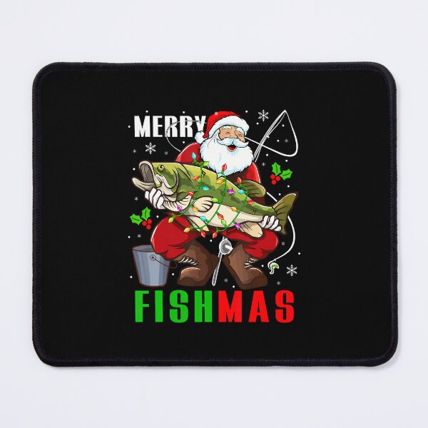 Item preview, Merry Christmas Fish Funny Santa Holding Fish Fishing Lover designed and sold by LavetaCatherine.