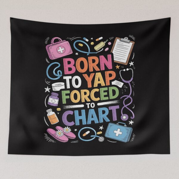 Item preview, Born To Yap Forced To Chart designed and sold by Silicula.