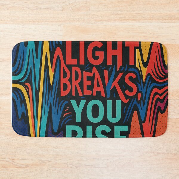 Item preview, Where Light Breaks, You Rise – Pop Art Waveform designed and sold by Still Breathing Studio.