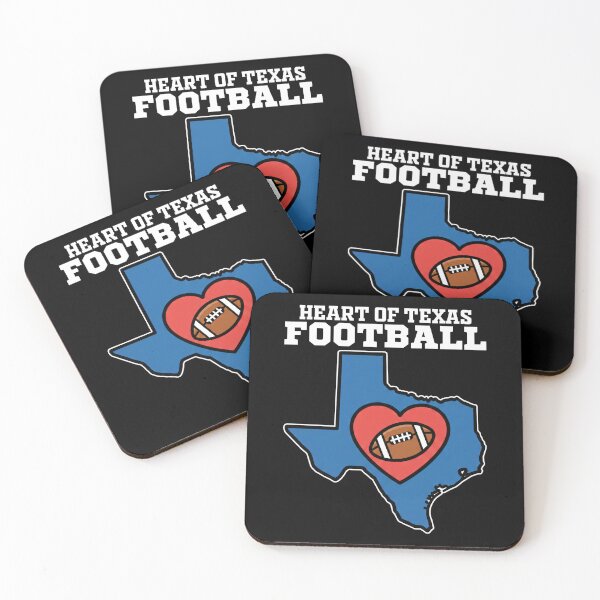 Item preview, HEART OF TEXAS FOOTBALL | Texas Outline with Football | Dallas Sports Fan designed and sold by KEF Custom.