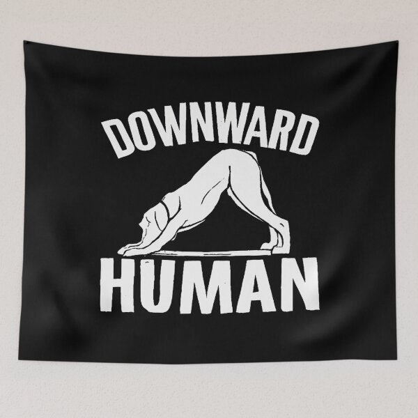 Item preview, Downward Human Yoga Pose Dog Lover Mediation 	 Small Black designed and sold by DominiqueAngela.